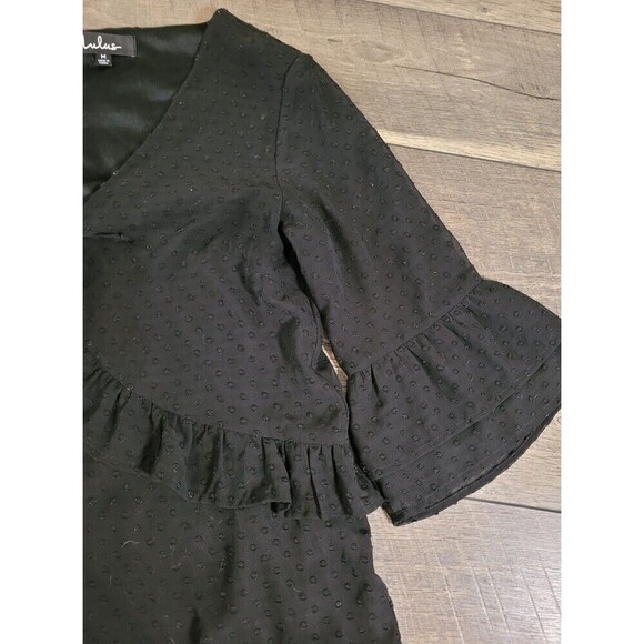 Lulus Favorite Daydream Black Swiss Dot Ruffled Mini Dress - Picture 6 of 8